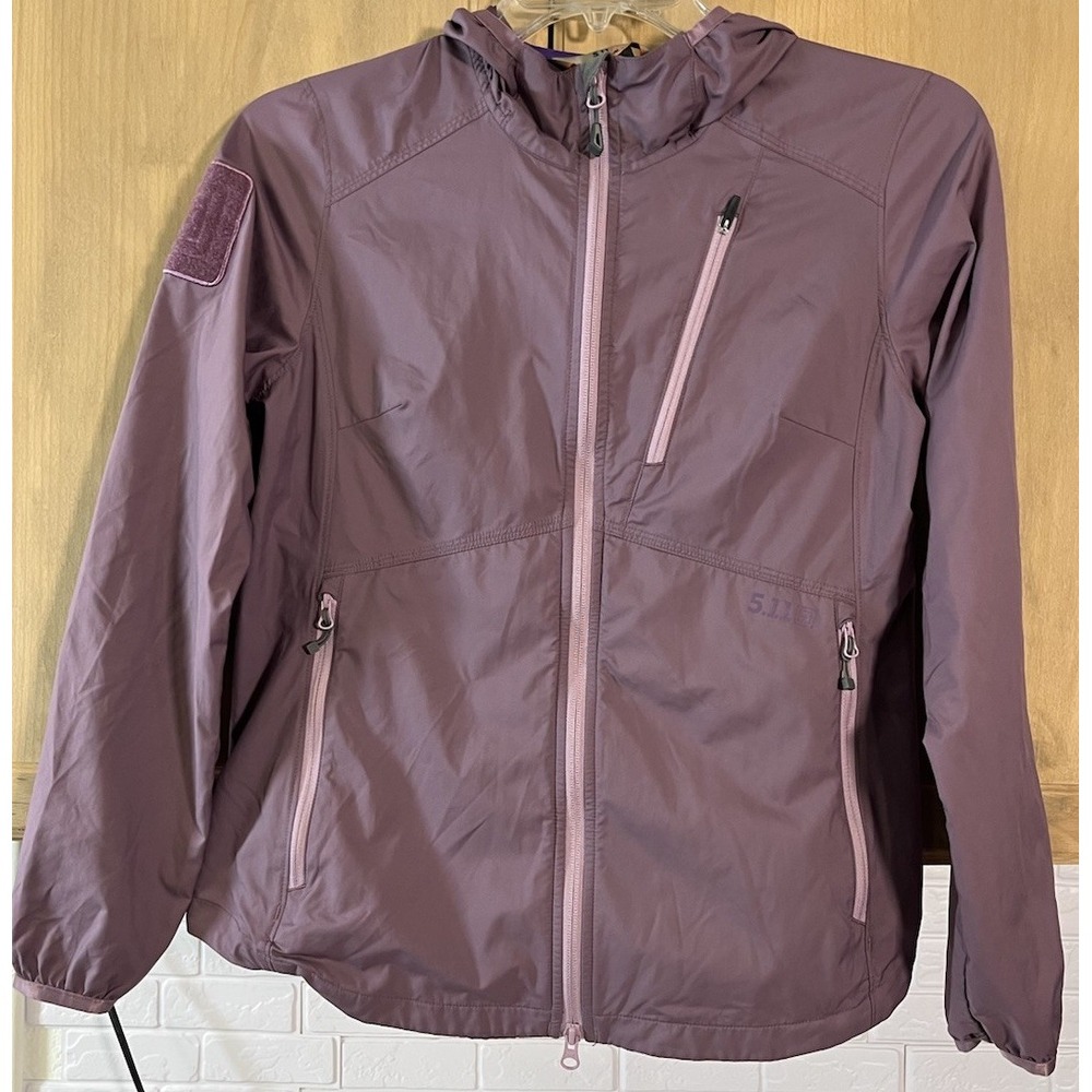5.11 Tactical Cascadia Women's Windbreaker‎ Purple Jacket Size XS Packable